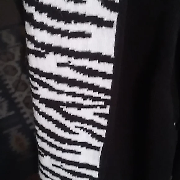 SOUTHERN Lady Large Black with Zebra Trim Medium Sleeves - Picture 2 of 7